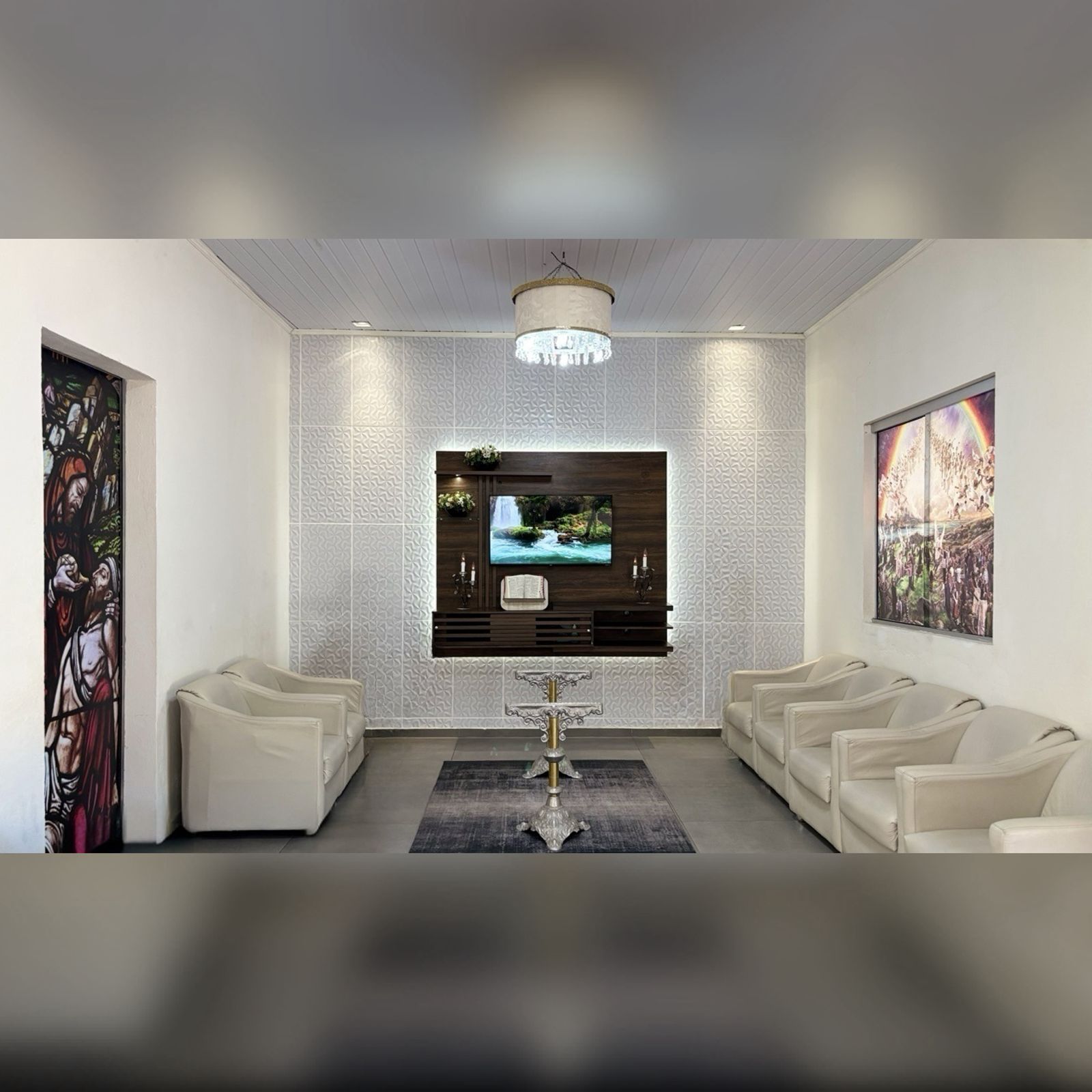 Interior de uma sala de estar moderna